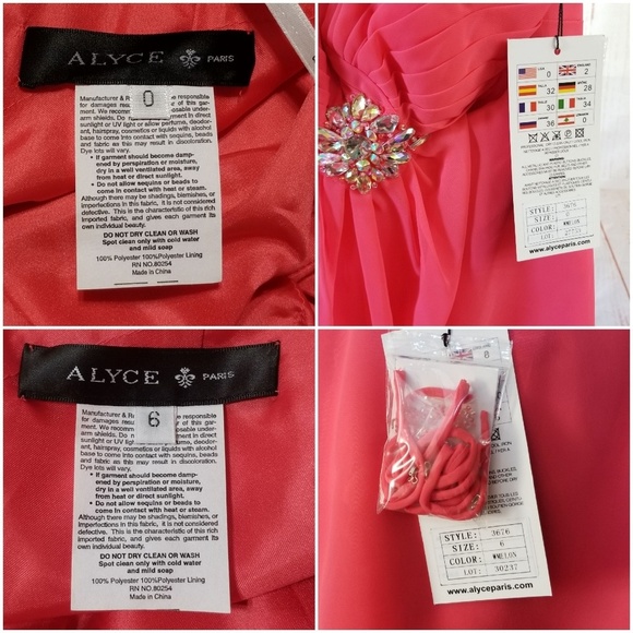 Alyce Paris Strapless Short Homecoming Dress - Picture 7 of 8